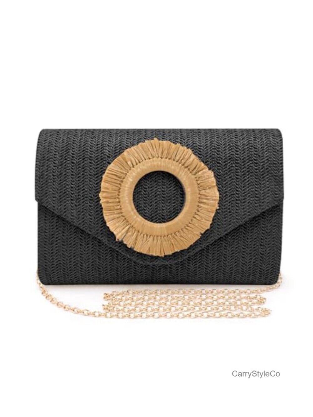 Woven Straw Clutch Purse Women Beach Vacation Crossbody Evening Handbag